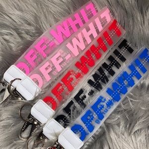 off white key lanyard